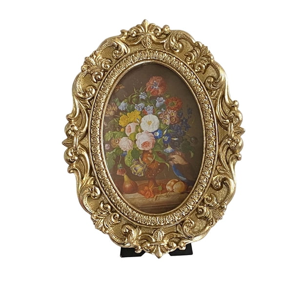 Axioma Photo Frame Embossed Ornament Craft Picture Holder Carved Tabletop Wall Hanging