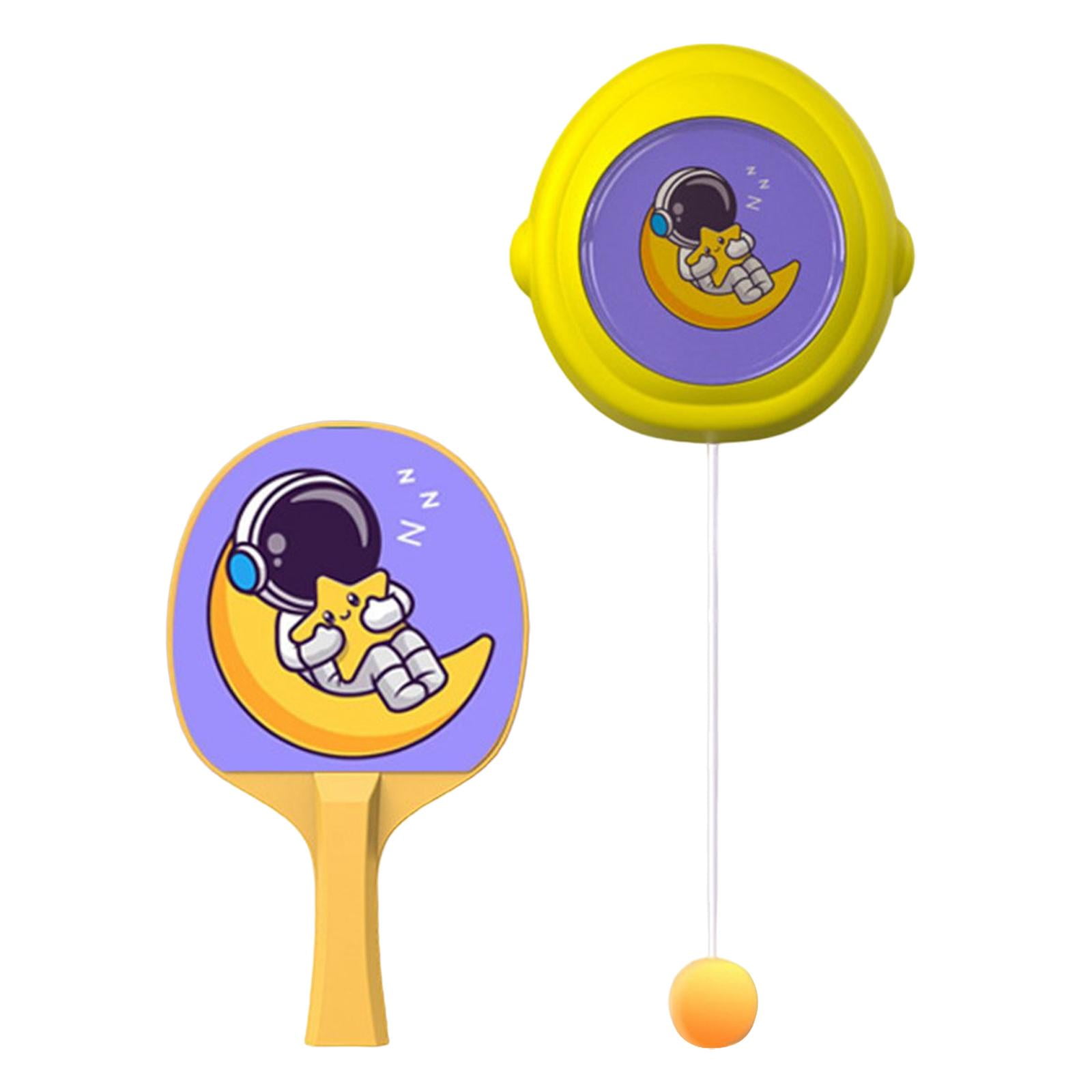 Pingpong Balls Paddles Set with Rackets and Balls Hanging Table Tennis Yellow at Walmart
