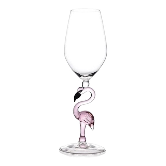 Axioma Pink Flamingo Martini Goblet Cocktail Glass Crystal Champagne Wine Cup for Coupe Weddings Birthday Celebration Thanksgiving 330ML