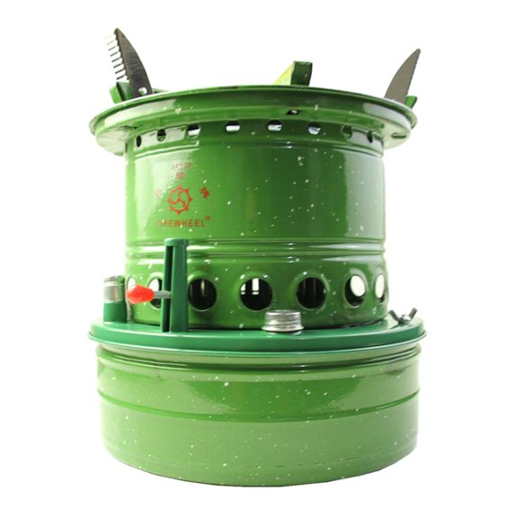 Axioma Portable Cooking Stove Outdoor Pocket 16 Wicks Kerosene Stove Burner for Camping