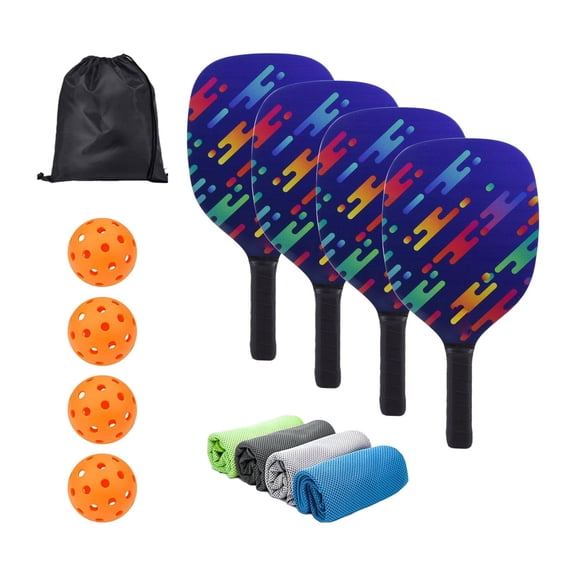 Axioma Portable Pickleball Paddle Set Gift Lightweight Pickleball Paddle for Indoor And 4 Paddles