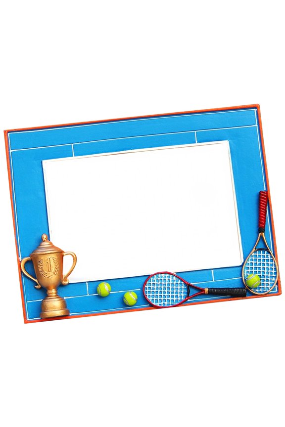 Rectangle Resin Photo Frame 3D Tennis Design Custom Framed Photo for Sports Fans