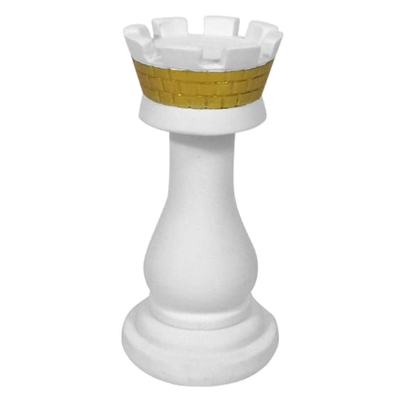 Axioma Resin Chess Pieces International Chess Figurines Retro Home Decor Simple Modern Chessmen Ornaments Board Games Accessories Rook