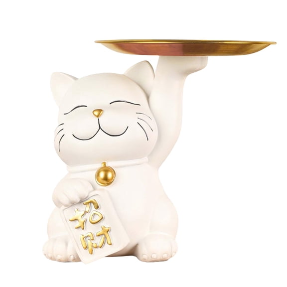 Axioma Resin Statue Storage Creative Animal Sculpture Holder Multifunction for Room White