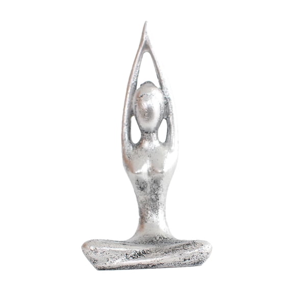 Axioma Resin Yoga Statue Decor Meditation Decor for Living Room Home Office Desktop Sun Salutation
