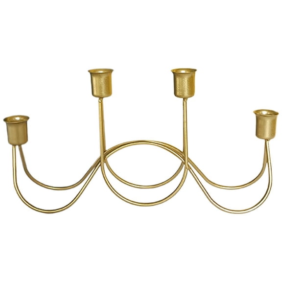 Axioma Retro Candelabra Decor Tabletop Decorative Table Centerpiece Tray Romantic Gold High 4 Arms