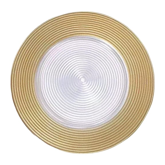 Axioma Round Charger Plate Serving Plate Reusable Placemats Decorative Vintage Tray for Aureate