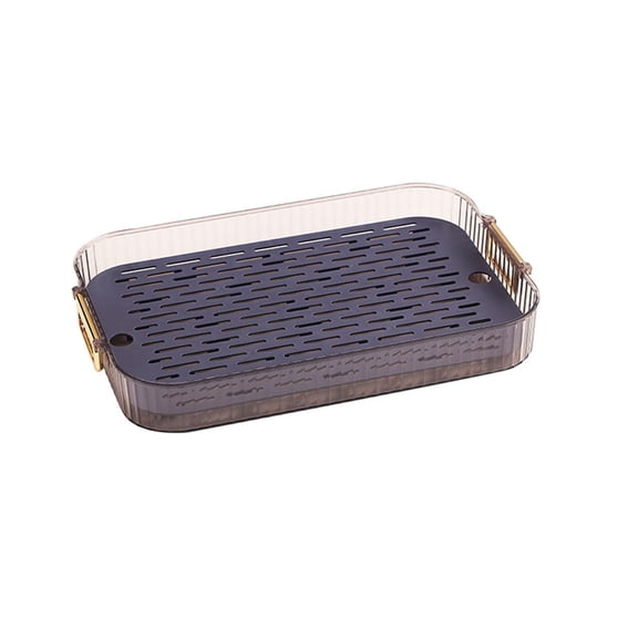 Axioma Serving Tray Drainer Tray Snack Candies Plate Organizer Storage Box Tray Jewelry L Size Blue