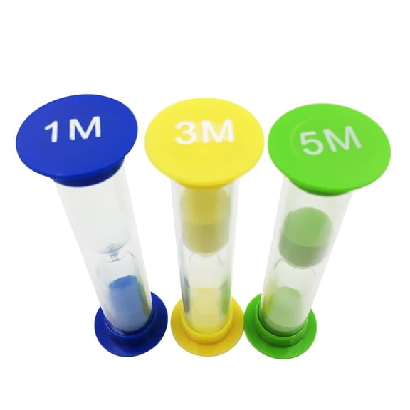 Axioma Set Of 3 Traditional Hour Glass Cooking Baking Egg Kitchen Timer 1+3+5 Mins