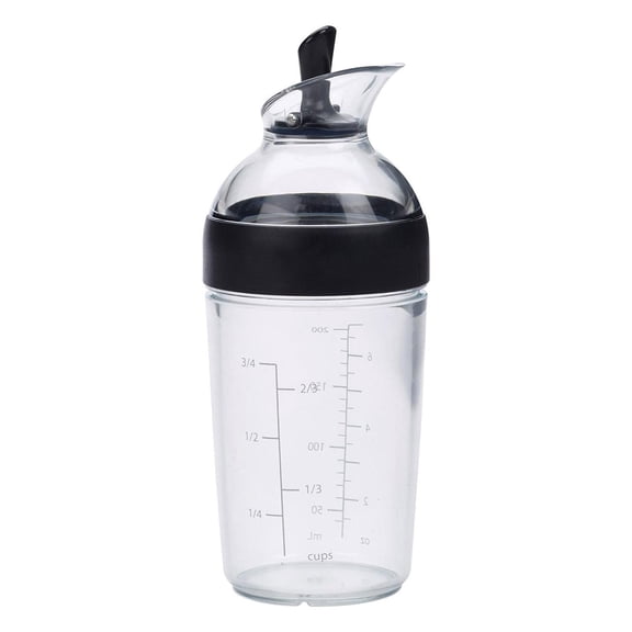 Axioma Small Salad Dressing Shaker Cup Universal Manual Sauces Mixer 240ml black