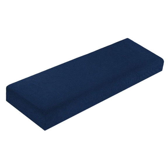Axioma Soft Stretch Bench Covers Rectangle Cushion Slipcovers with Strap Blue