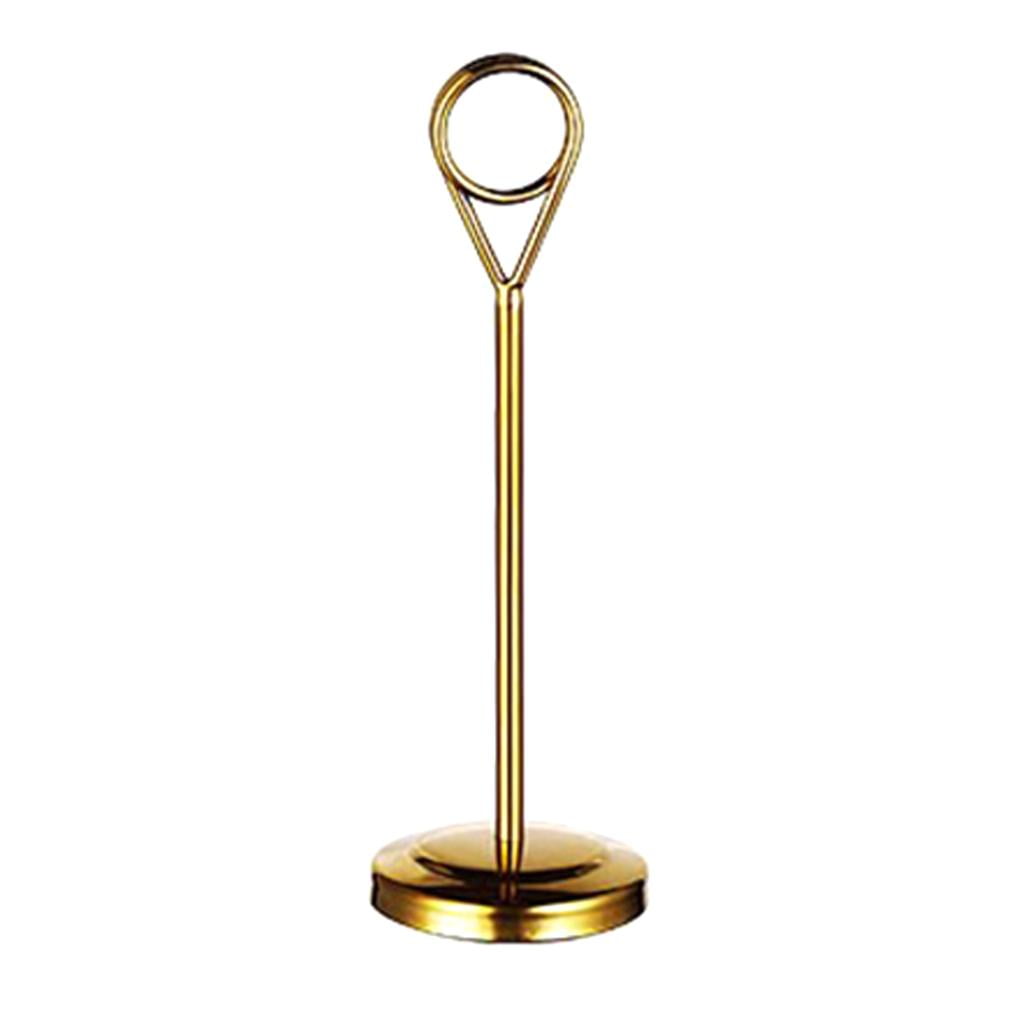Axioma Stainless Steel Table Number Holder Sign Holder for Hotel Golden ...