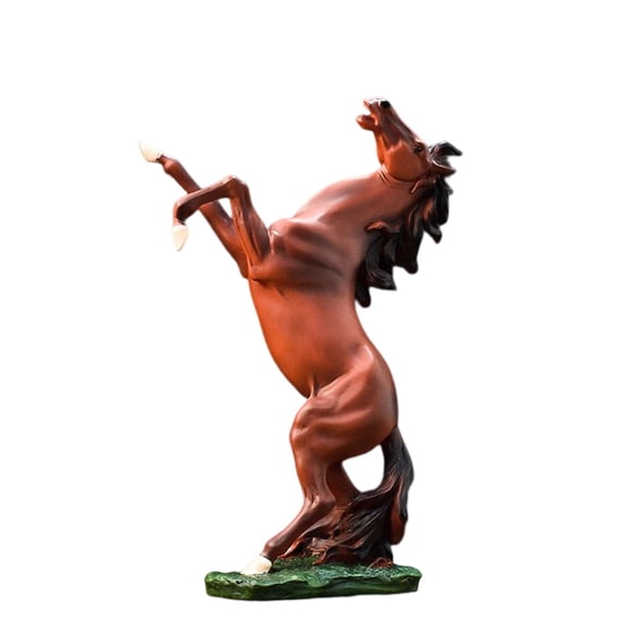 Axioma Standing Horse Statue Morden Animal Figurine Horse Sculpture Animal Ornament for D
