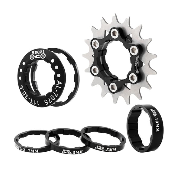 Axioma Steel Single Speed Cassette Cog 1 Speed Adapter 17T Sprocket Black