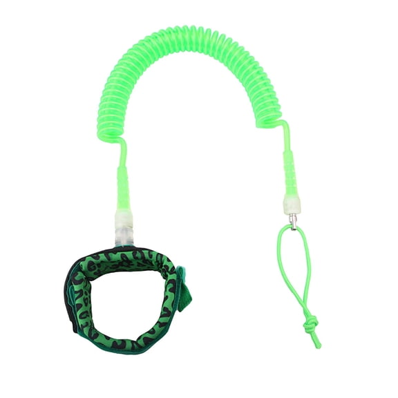 Axioma Surfboard Leash 10ft Portable Stretchy Lead TPU Paddle Board Ankle Strap for All Green