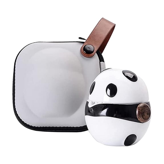 Axioma Tea Set Cute Panda Portable with Tea Infuser Travel 1 Teapot + 1 Cup