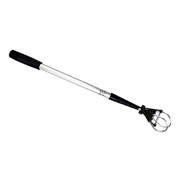 Axioma Telescopic Golf Ball Retriever Grabber Pick Up Grip for Putter, Tennis , Picker Silver Black 64x205