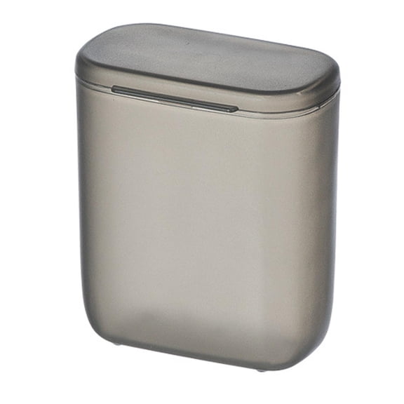 Axioma Transparent Cable Storage Box with Lid Cord Holder Reusable Wire Management Case Matte Grey