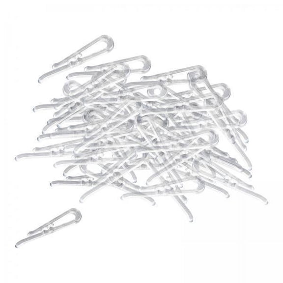 Axioma Transparent Crocodile Clips Set - 200 Pieces, Shirt Clip, U-shaped Clothespins, 4 Pcs