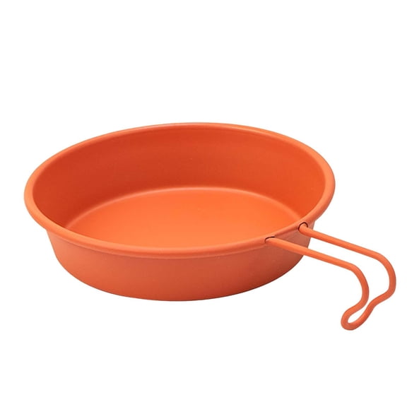 Axioma Travel Cups Backpacking Bowls Small Nonstick Multi-Purpose Tableware Solid Plate orange