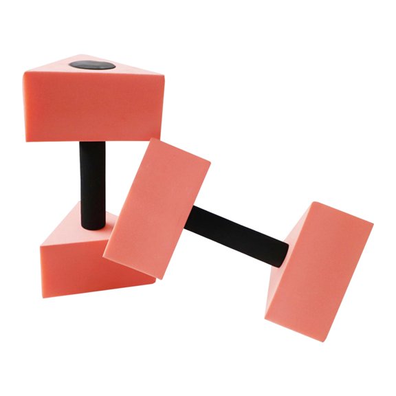 Axioma Triangular Aquatic Exercise Dumbbells Pool Dumbbells, EVA Adults Kids, Swimming Red