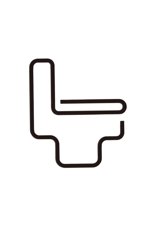 WC Toilet Entrance Sign Door Sticker Public Place Style E