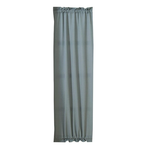 Axioma Window Curtains Drape Valance with Strap Elegance Patio Sliding Door Panels Grey Grey - 64x183cm