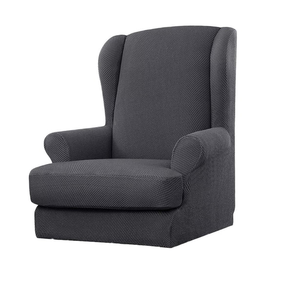 Axioma Wing Back Cover Wingback Sofa Slipcover Home Furniture Protector Deep Grey