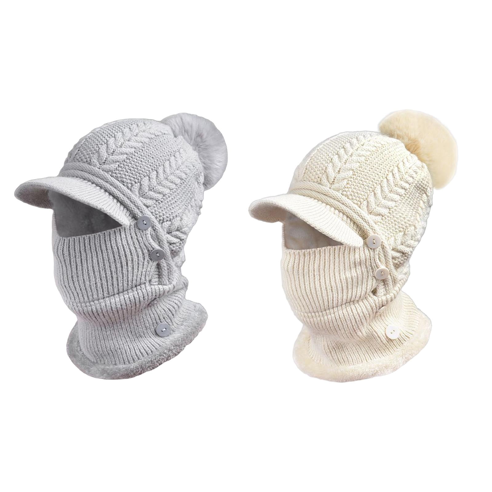 Axioma Winter Neck Scarf Skiing Outdoor Knit Balaclava Beige
