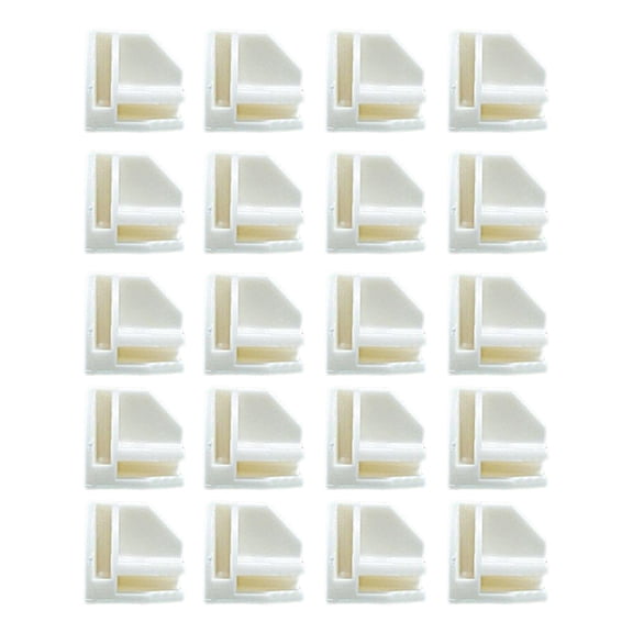 Axioma wire shelving unit Clasp Buckles 20 Pieces White Round White Angle