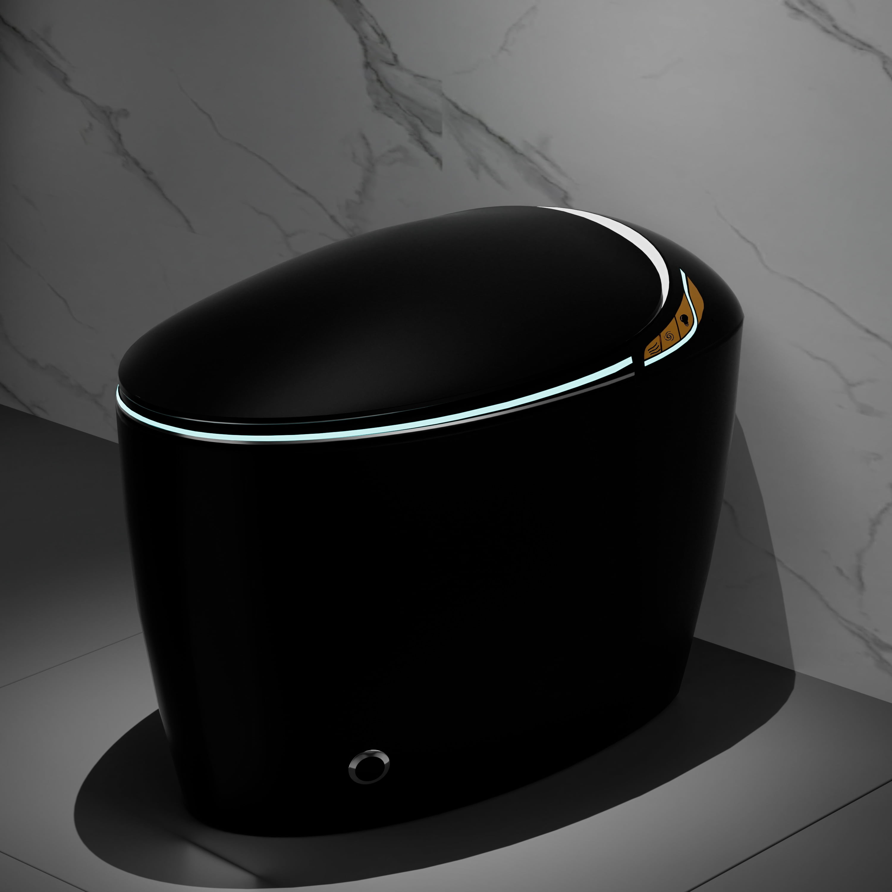 Axiomera Smart Toilet with Bidet Built In, Intelligent One Piece Toilet ...