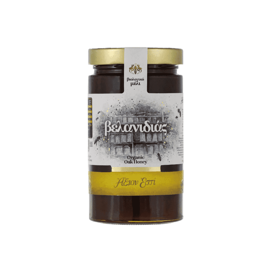 Axion Esti Organic Oak Honey imported from Greece, 450 ml