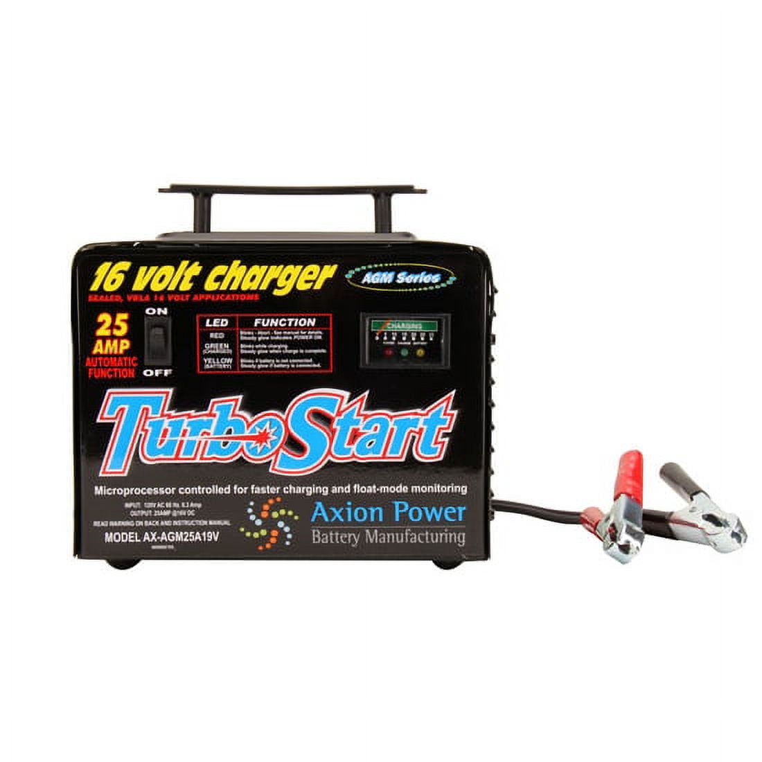 Axion Power AGM25A19V Turbo Start 16 Volt Battery Charger