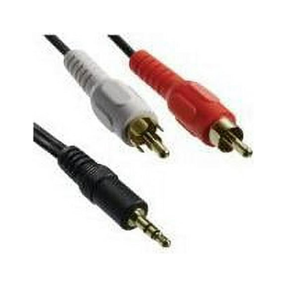 Axis 41360 3.5 MM Stereo Plug 2 Rca Plugs Y-Adapter (3 Feet)