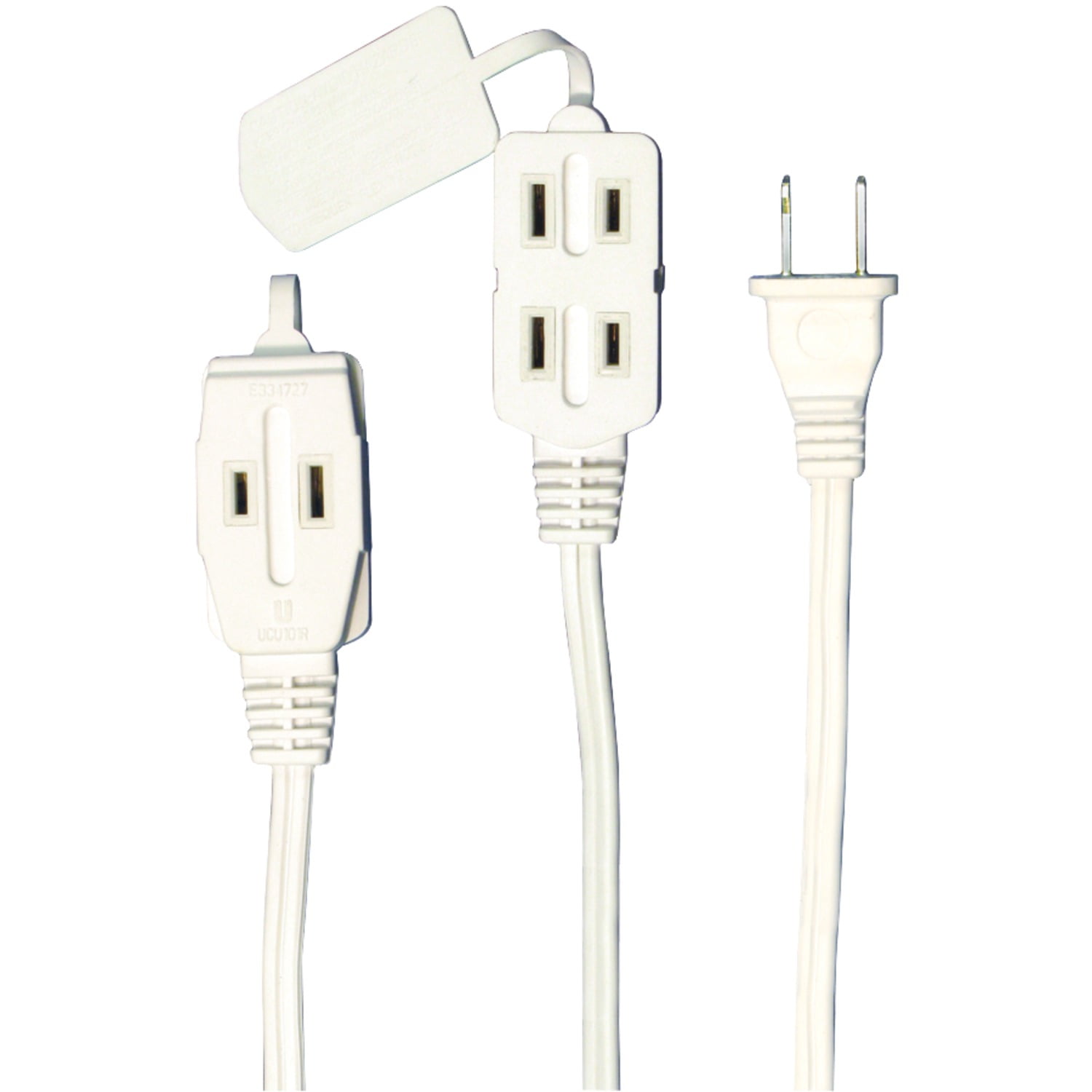 Axis 45502 3-Outlet White Indoor Extension Cord, 6Ft - Walmart.com