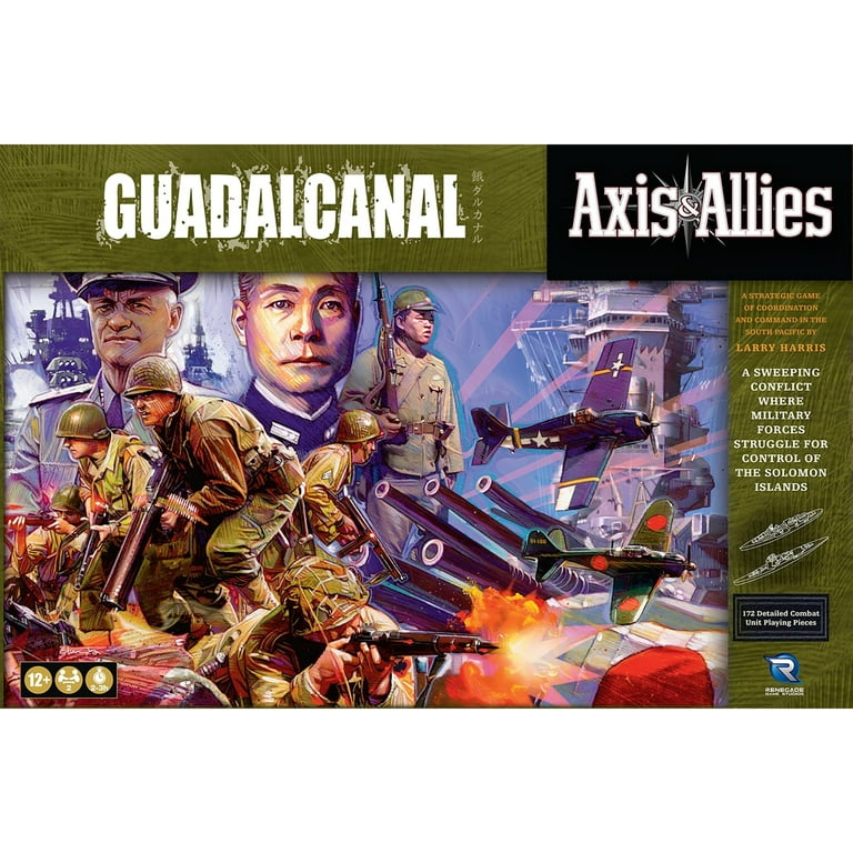 Renegade Game Studios Axis & Allies: Guadalcanal Strategy Board Game for 2 Players | Ages 12+ | 120-80 Min Renegade Game Studios Axis & Allies: Guadalcanal Strategy Board Game for 2 Players | Ages 12+ | 120-80 Min