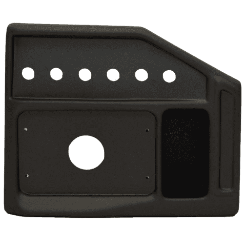 Axis Boat Blank Dash Panel 5411509 | 10 x 8 x 2 Inch Metallic Gray