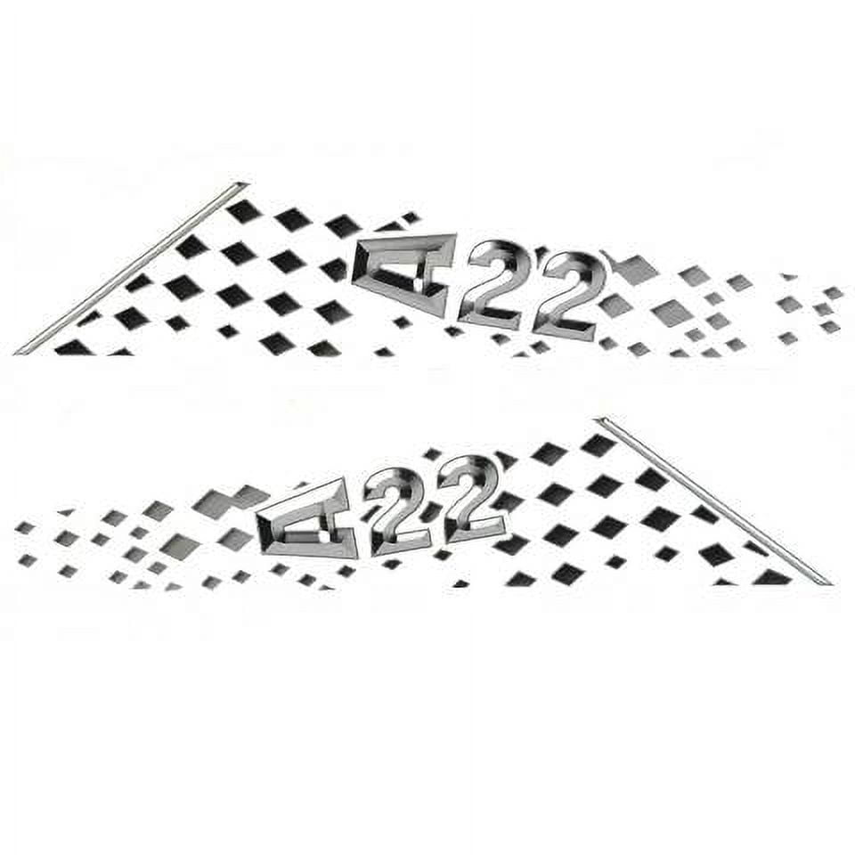 Axis Boat Decal Sticker 5974616 A24 Black Silver 33 Inch (Set of 2