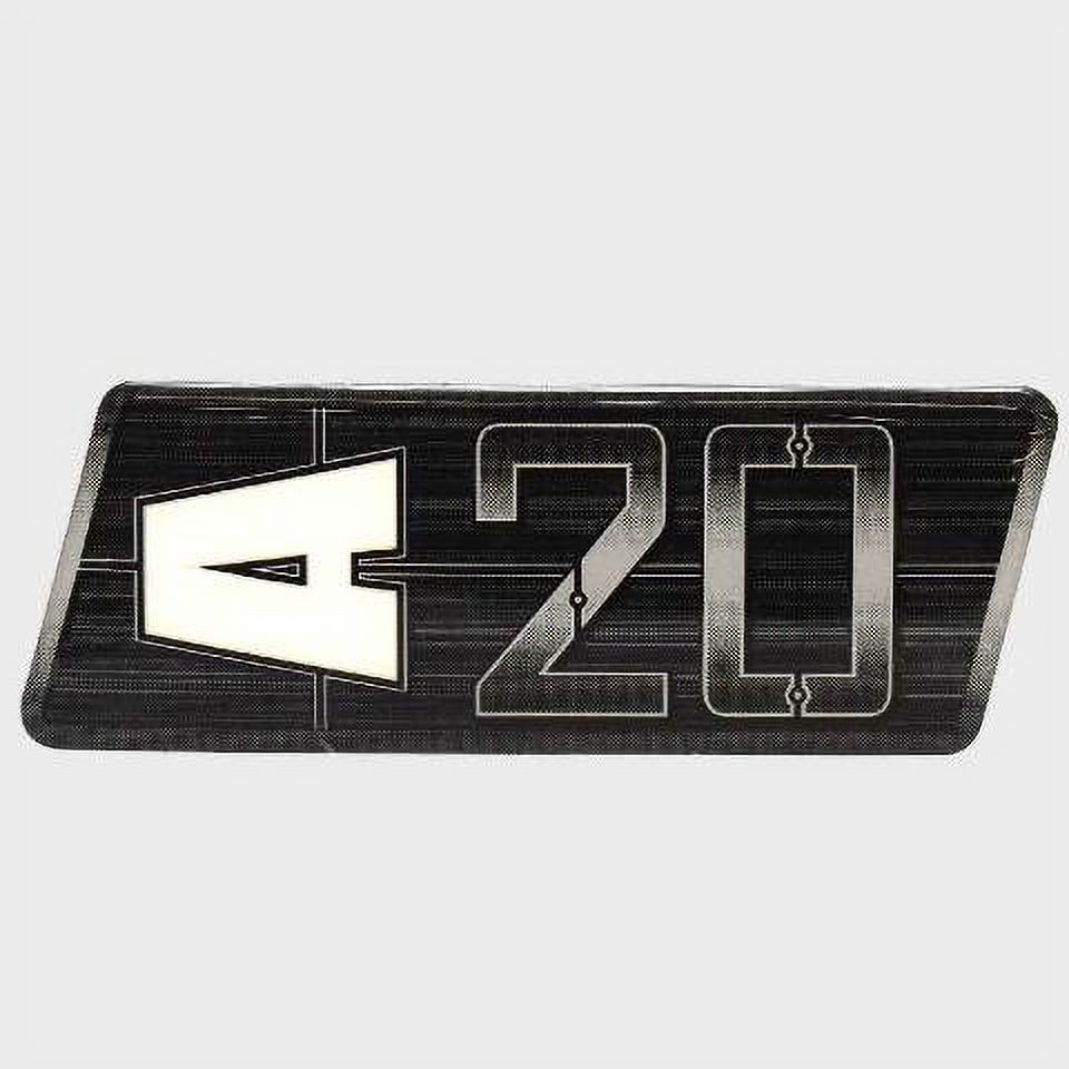 Axis Boat Raised Emblem Decal 5974646 A20 Black Silver Sticker