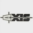 thumbnail image 1 of Axis Boat Raised Logo Decal 5974645 | 8 1/2 x 3 1/8 Inch Black Silver, 1 of 3