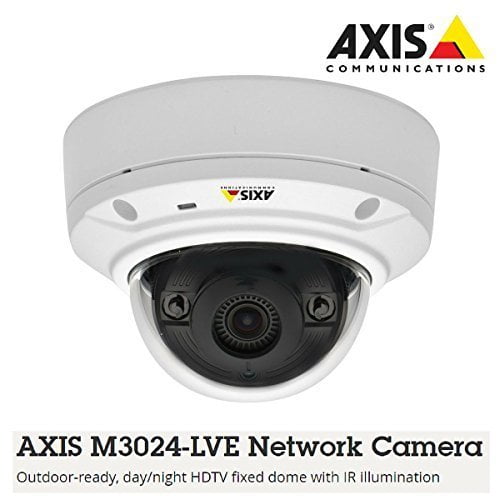 Axis Communications 0535-001 M3024-LVE NETWORK CAM FIXED DOME 720P IR ILLUM FIXED LENS D/N by AXIS