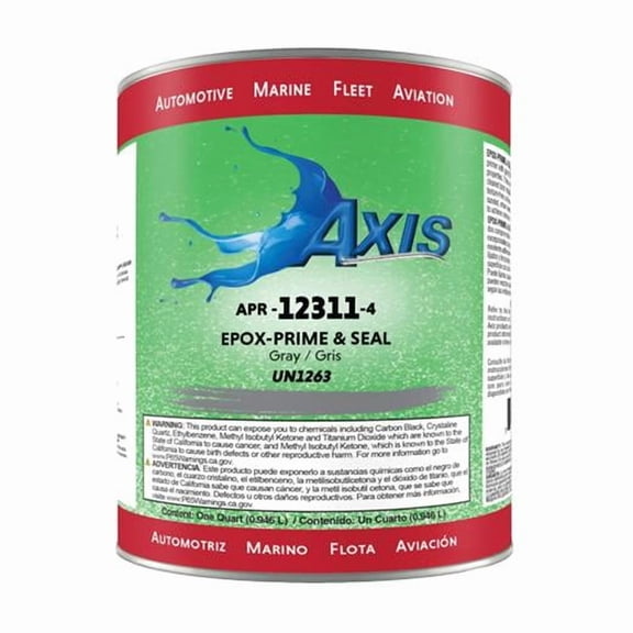 Axis Performance Coatings AXI-APR12311-4 Epoxy Coating Solution Epoxy-Prime & Seal, Gray
