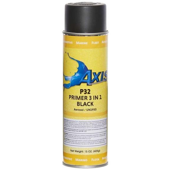 Axis Performance Coatings AXI-P32 Primer 3-in-1 Black Aerosol Spray