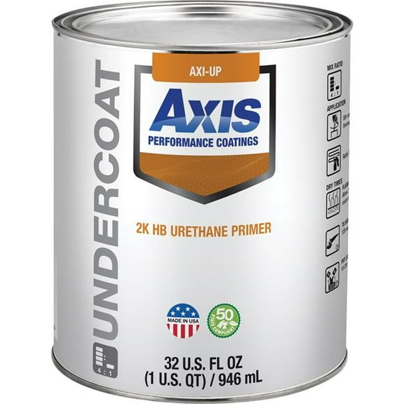 Axis Performance Coatings AXI-UPQ Quart Low VOC 2K High Build Urethane Primer