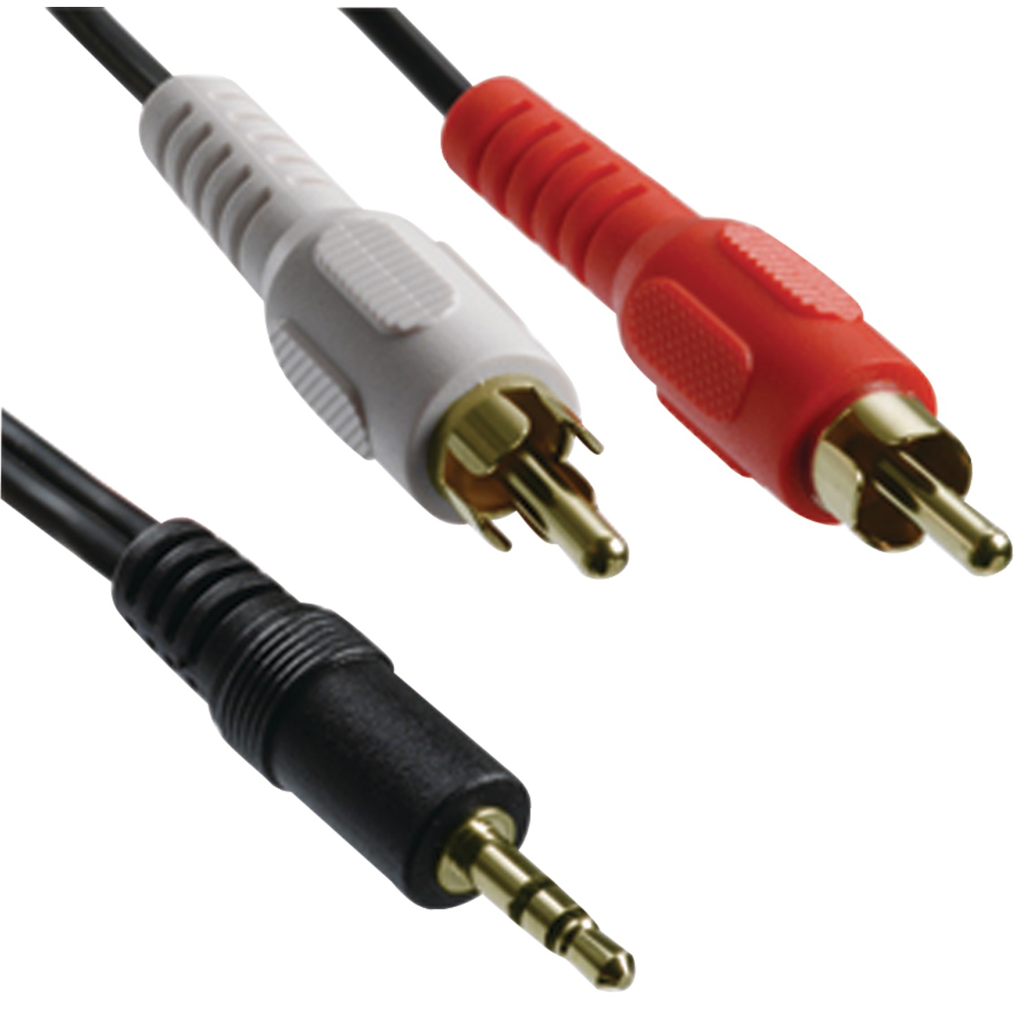 Axis Y-adapter With 3.5mm Stereo Plug To 2 Rca Plugs, 3ft - image 1 of 2