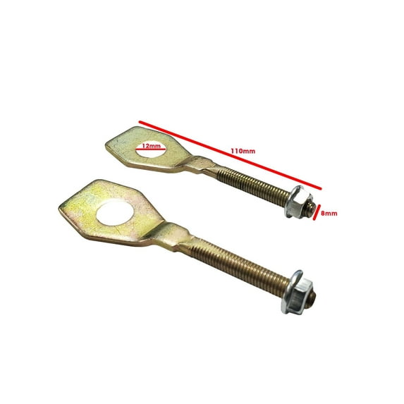 Axle Adjusters - 12mm; ATV, Dirt Bike; fits 150cc - 200cc, Taotao, Ice Bear