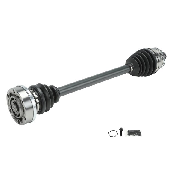 Axle Assembly Compatible: Audi A6 Quattro 2000-2004 AWD, Manual Transaxle, It Fits The Model With Manual Transmission Front, Driver Side