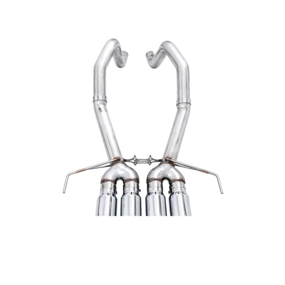 Axle-Back Exhaust with Chrome Tips for 2014-2019 Chevy Corvette C7 Z06 ZR1 Track Edition