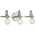 thumbnail image 1 of Axle Collection 3-Light Brushed Nickel Vintage Bath Vanity Light, 1 of 7