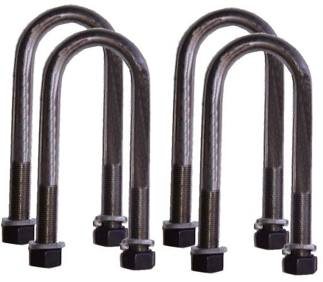 Axle U-BOLTS 3 inch x 8 inch - SET OF FOUR (4) for 3 inch axle tube (4X4 OFF-ROAD VEHICLES)